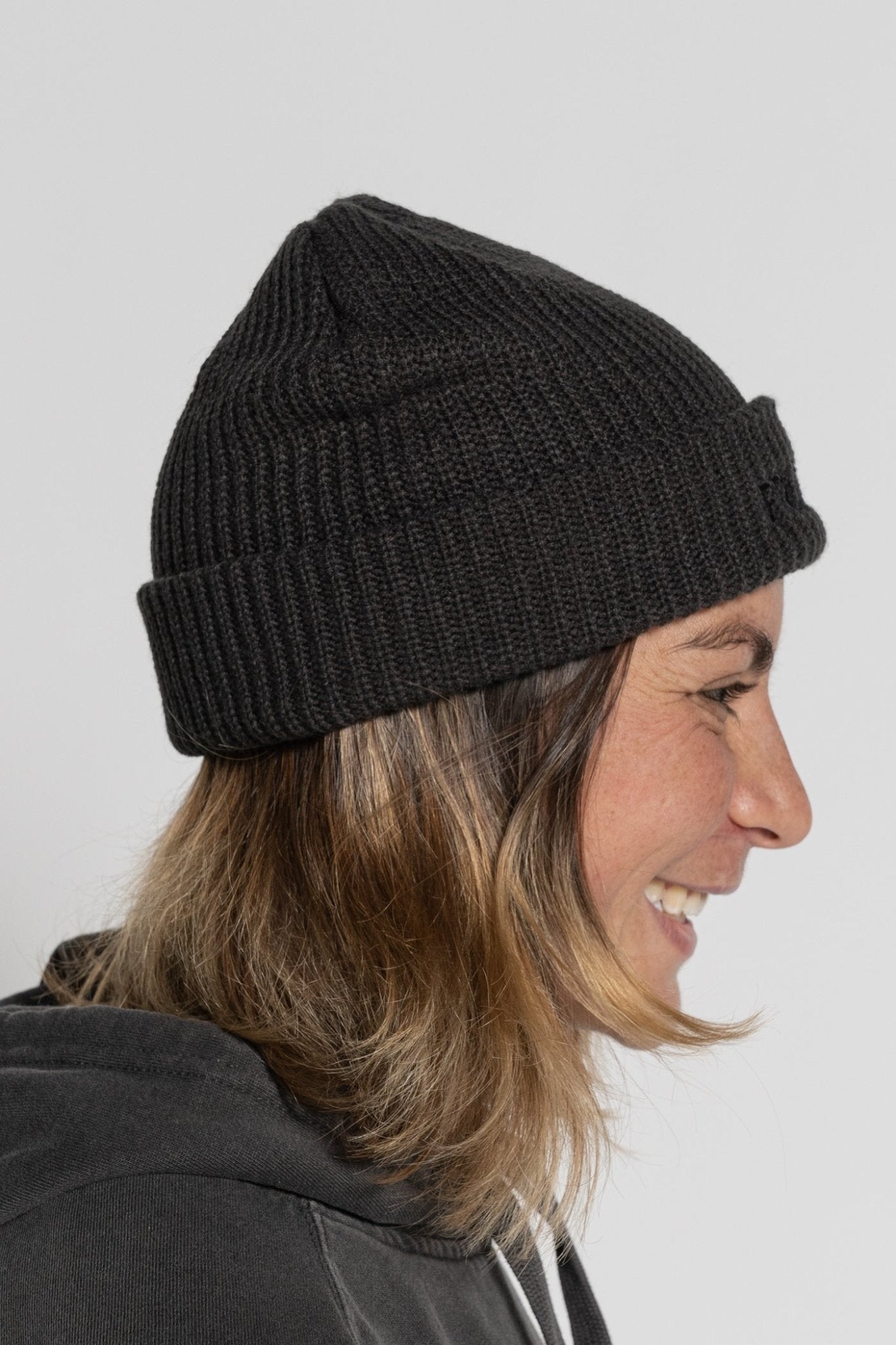 Embroidered Beanie - Charcoal - Frankd MTB Apparel