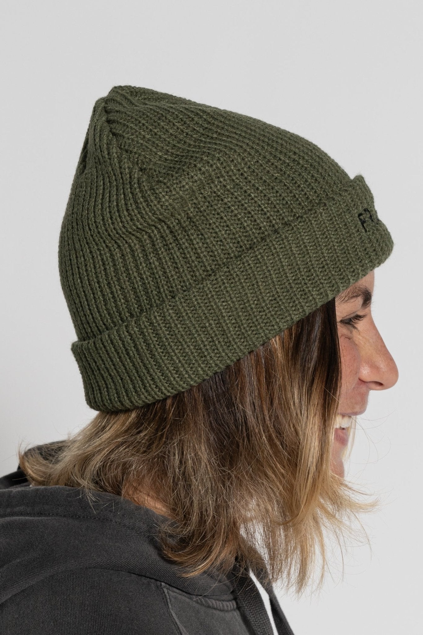 Embroidered Beanie - Green - Frankd MTB Apparel