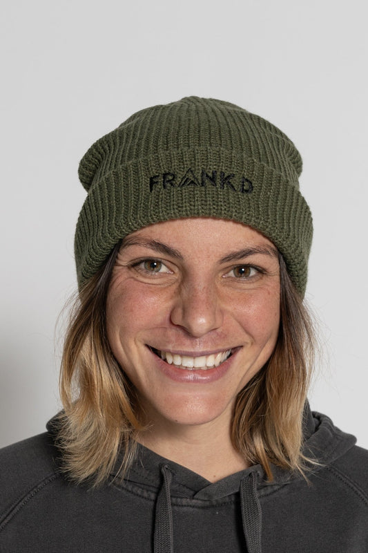 Embroidered Beanie - Green - Frankd MTB Apparel