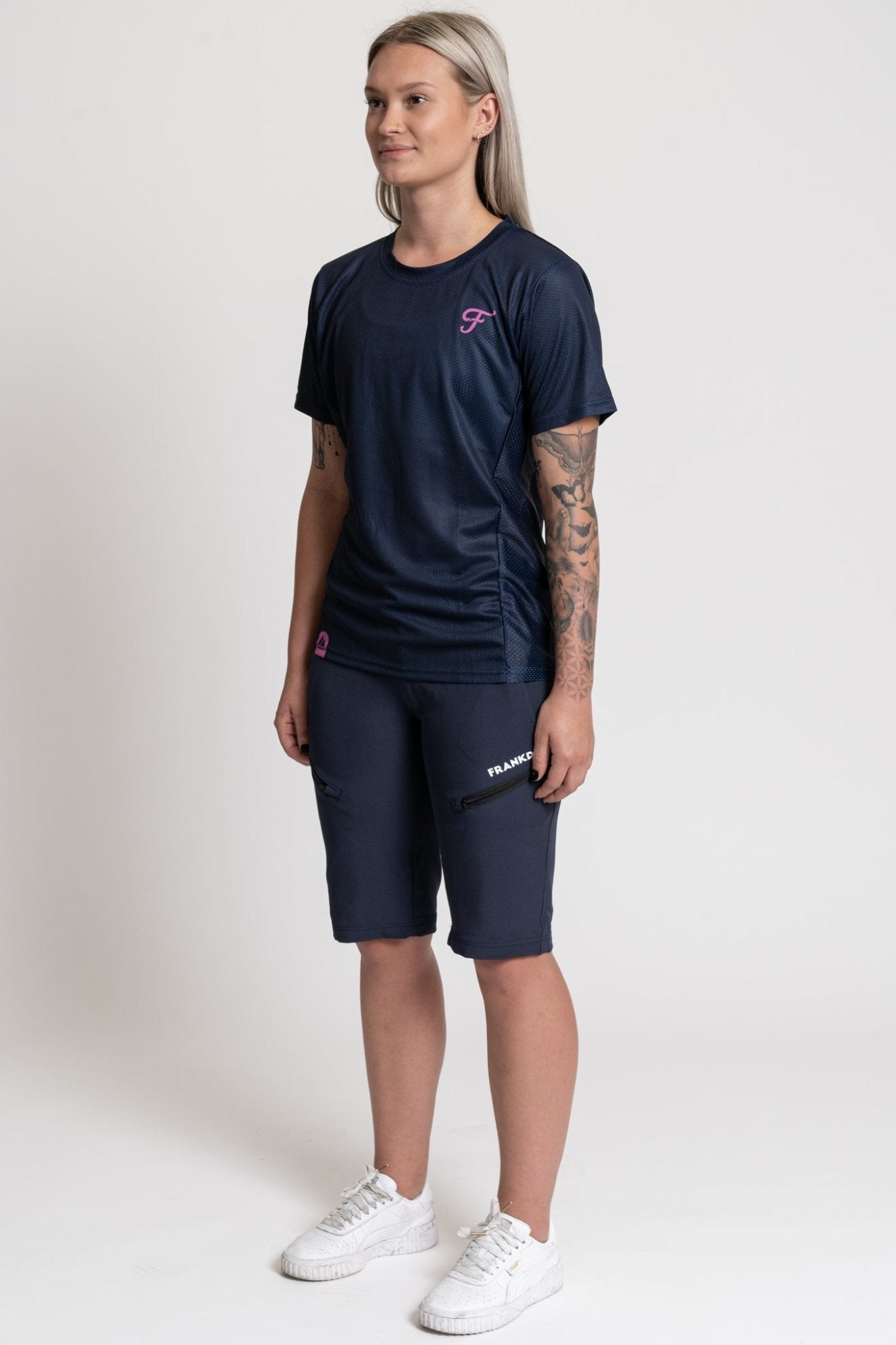 The Lettermark Jersey Navy - AirTech - Frankd MTB Apparel