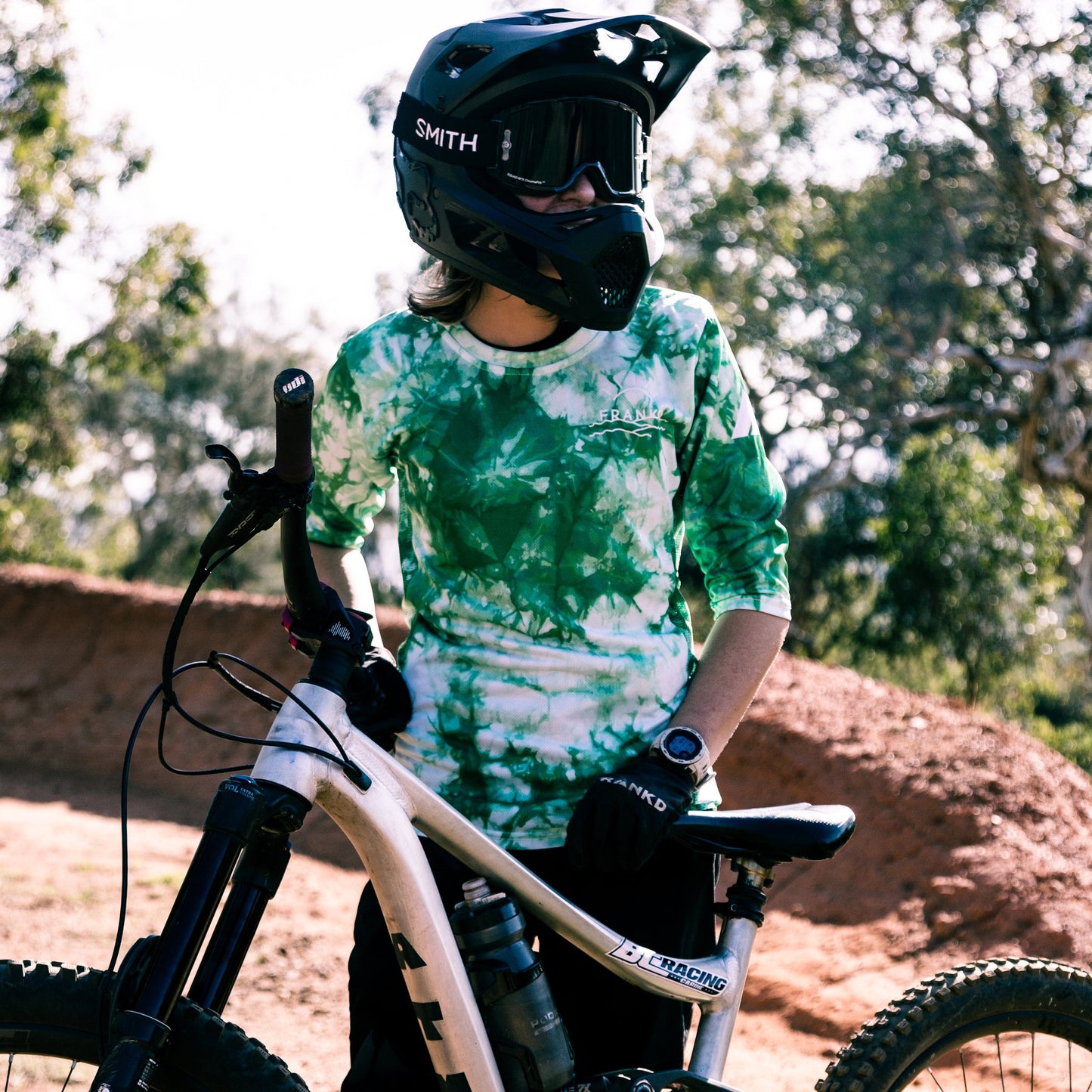 Tie Dye Jersey - Green - Frankd MTB Apparel