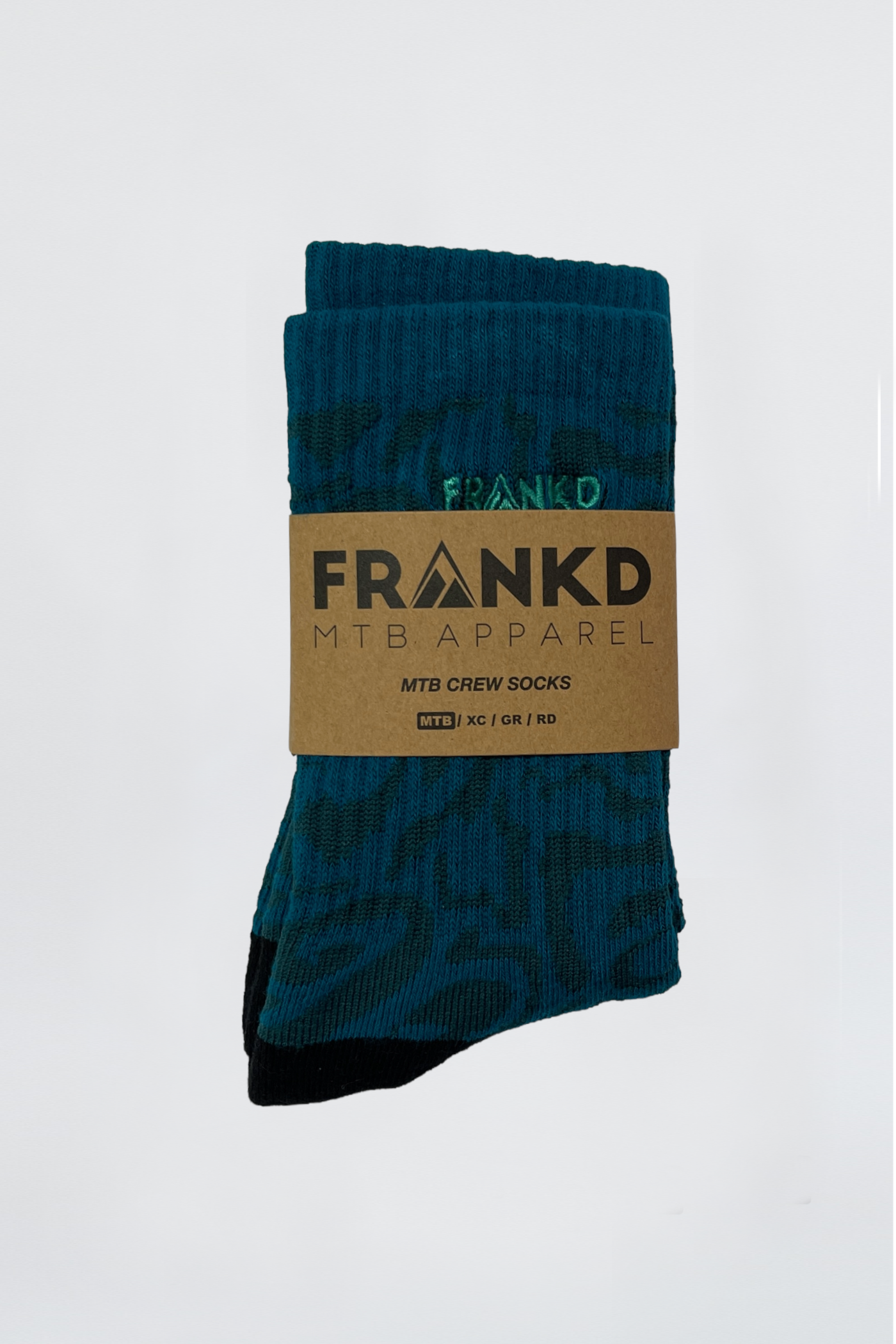 Jacquard Crew Sock - Lake Blue