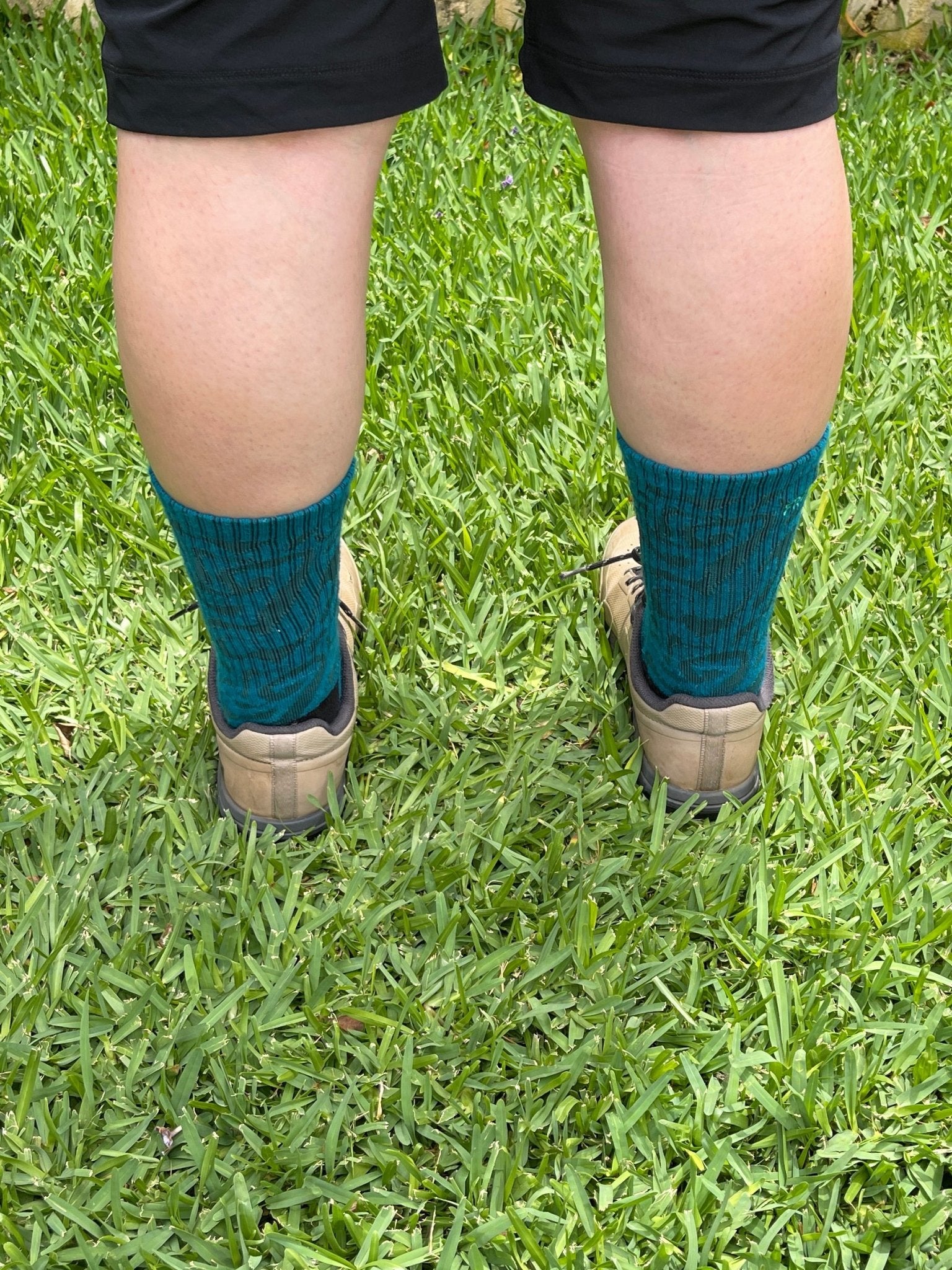 Jacquard Crew Sock - Lake Blue - Frankd MTB Apparel
