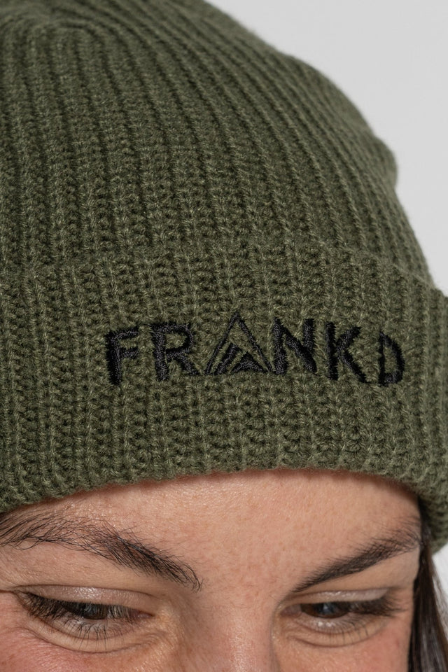 Embroidered Beanie - Green - Frankd MTB Apparel