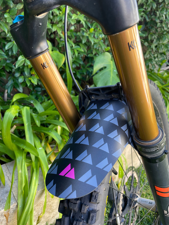 Custom mud top guards mtb