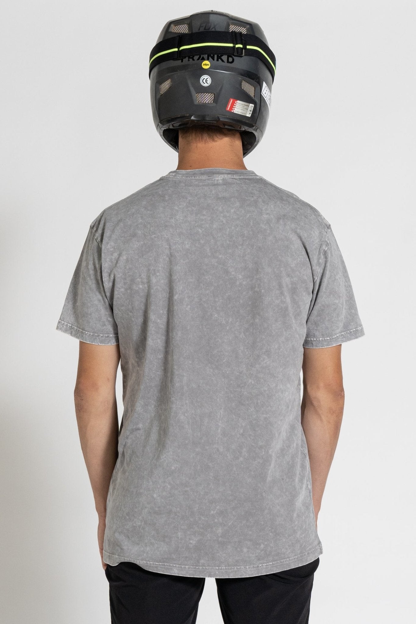 Stonewash Embroidered Tee - Frankd MTB Apparel