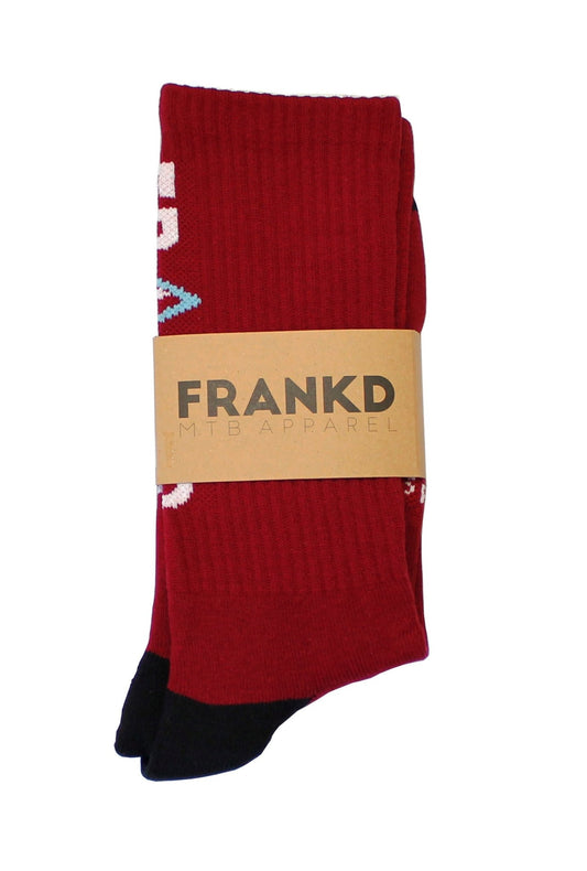 The Factory Sock Maroon - Frankd MTB Apparel