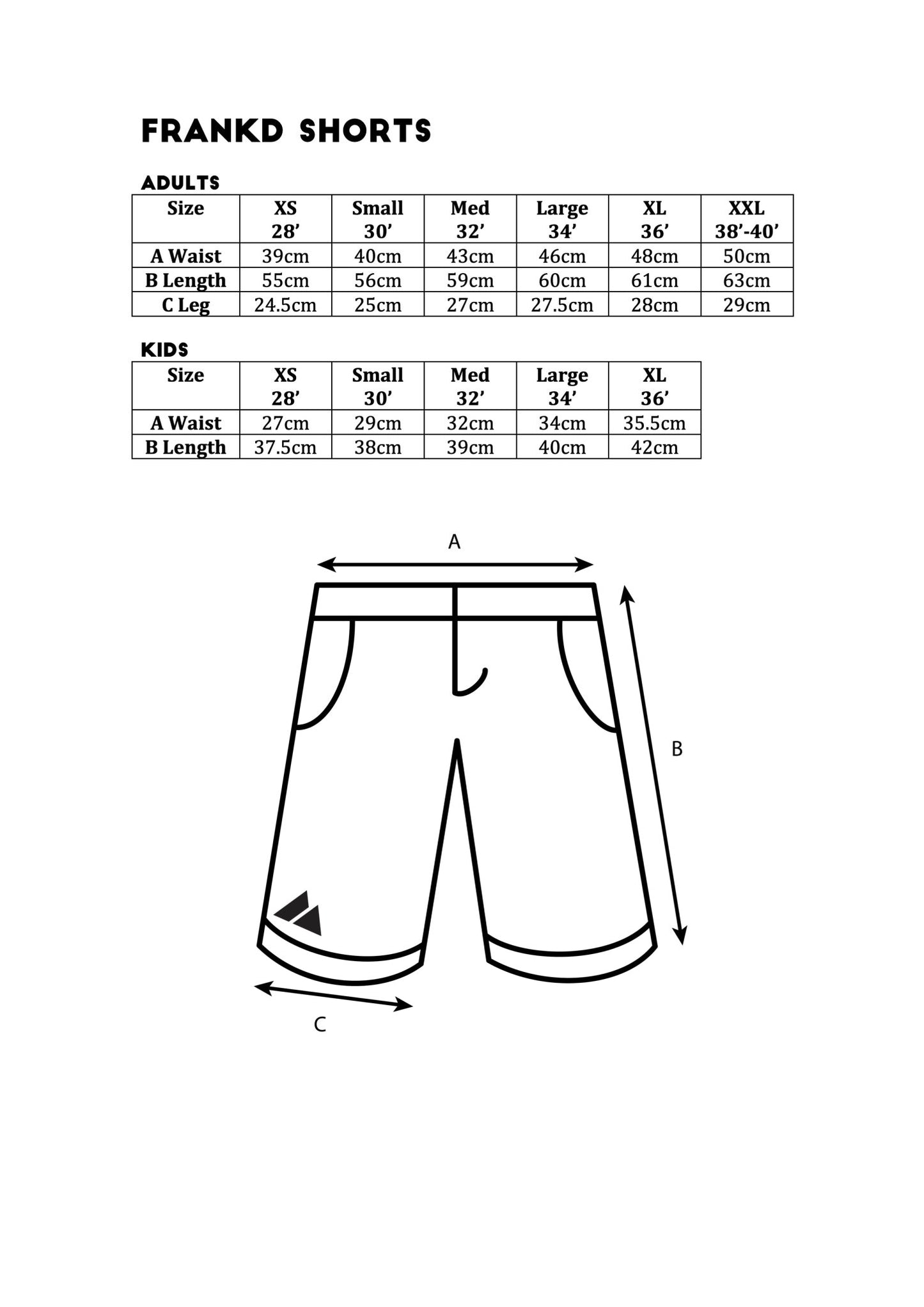 The Grom Short Orange - Frankd MTB Apparel