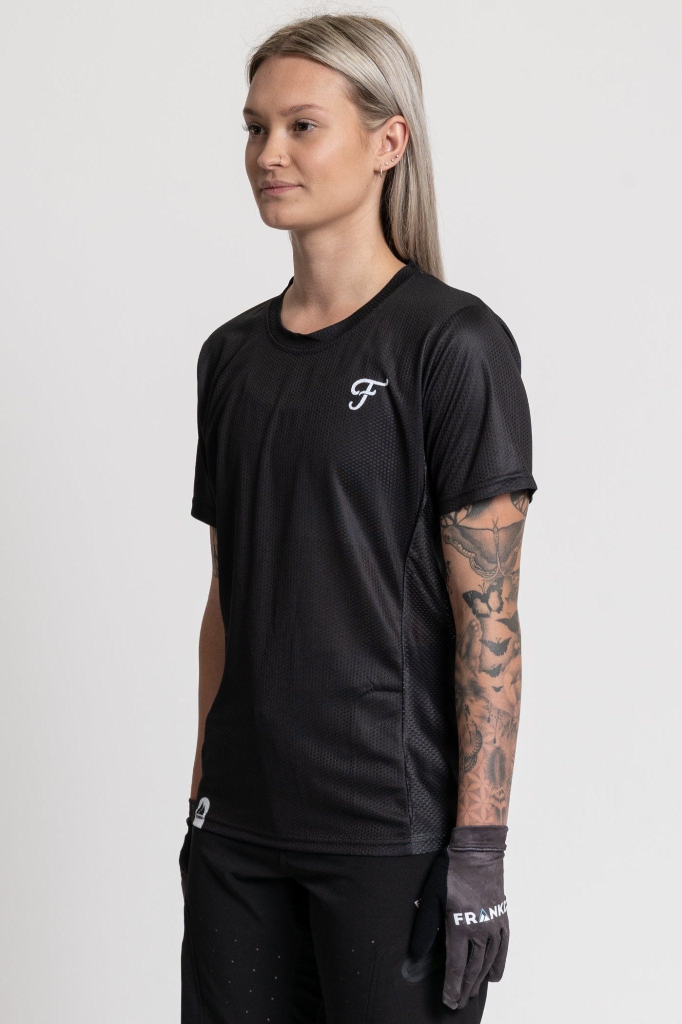 The Lettermark Jersey Black - AirTech - Frankd MTB Apparel