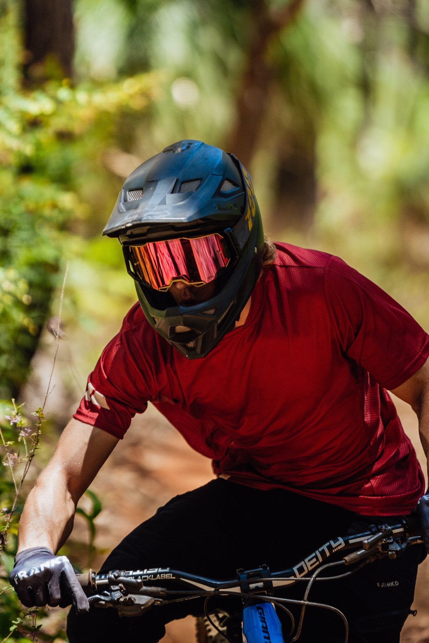 The Staple Jersey Maroon - AirTech - Frankd MTB Apparel