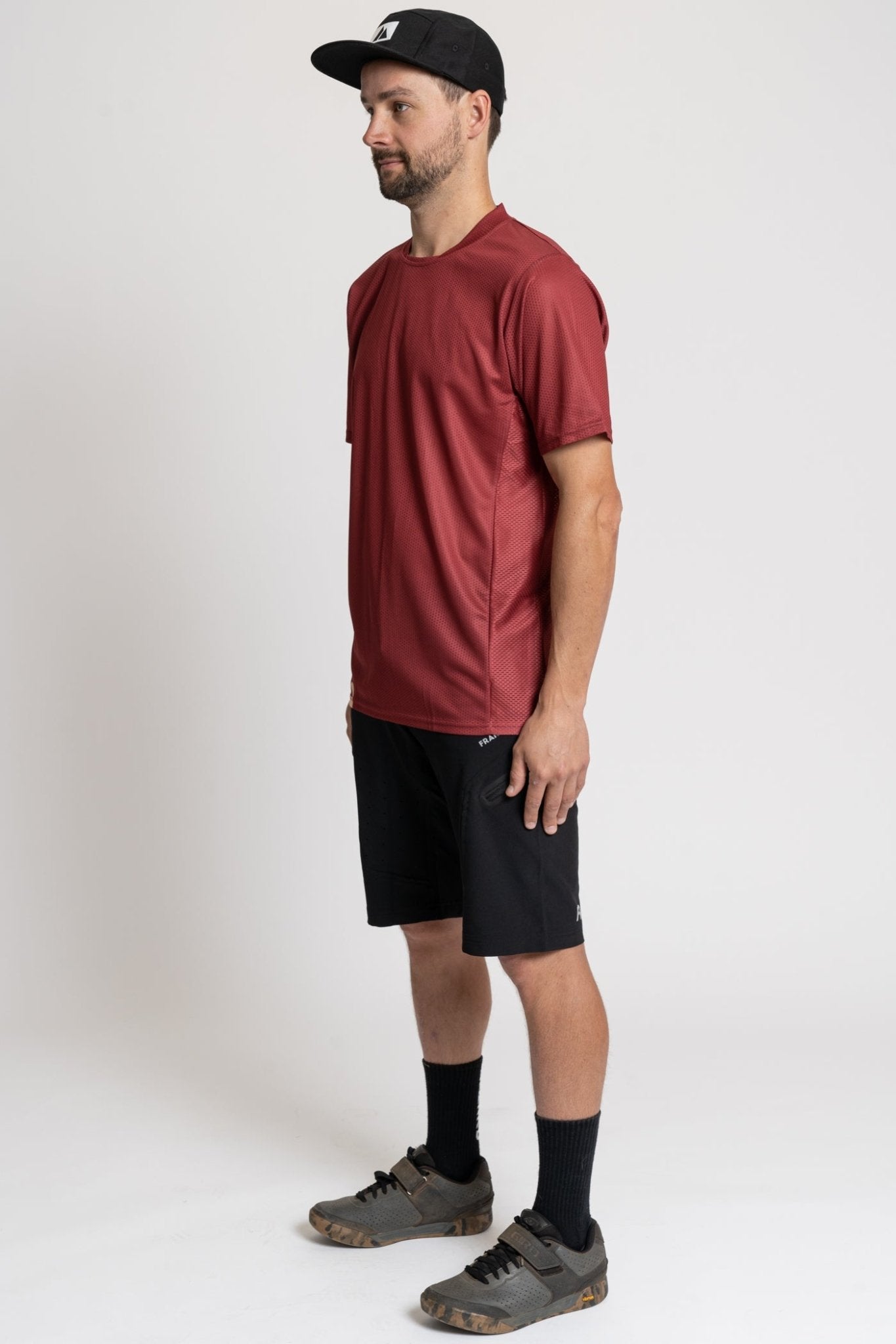 The Staple Jersey Maroon - AirTech - Frankd MTB Apparel