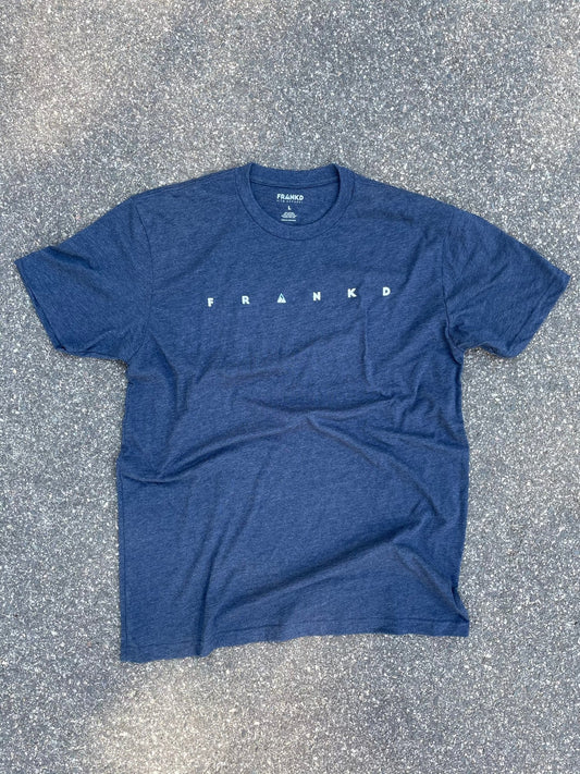 Wordmark Tech Tee Navy - Frankd MTB Apparel